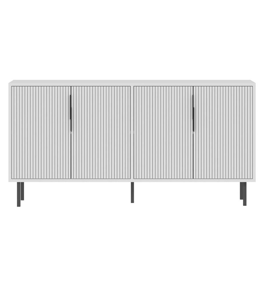 Console, blanc, PANNEAU DE PARTICULES ENTIÈREMENT RECOUVERT DE MÉLAMINE