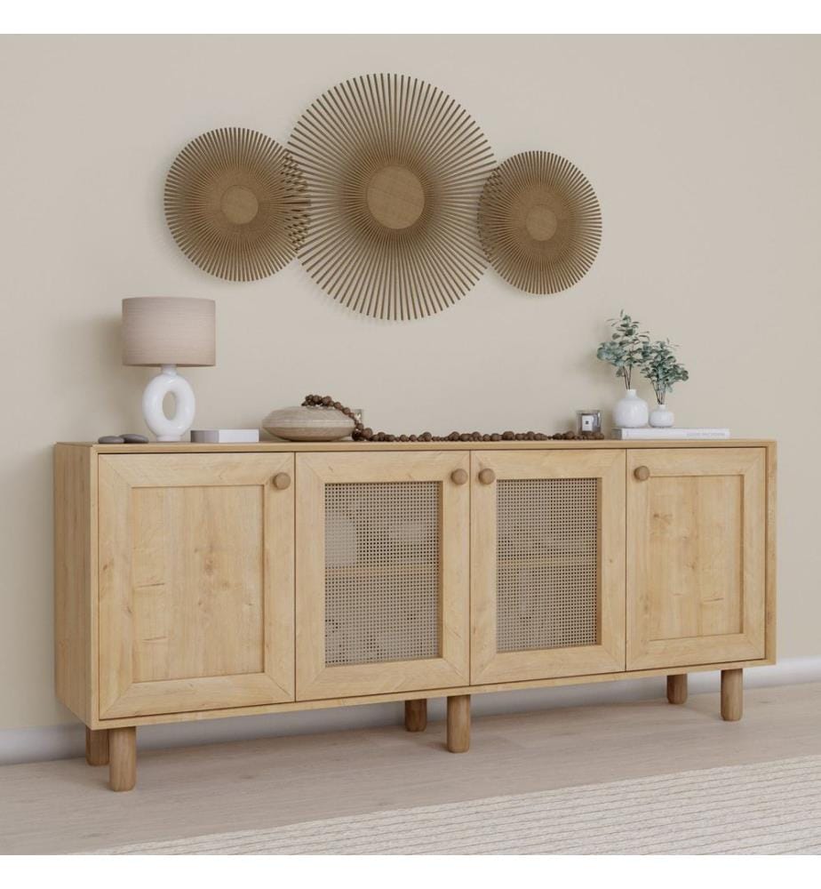 Console, noce, 100% MELAMINICO RIVESTITO IN PARTICELLE DI LEGNO