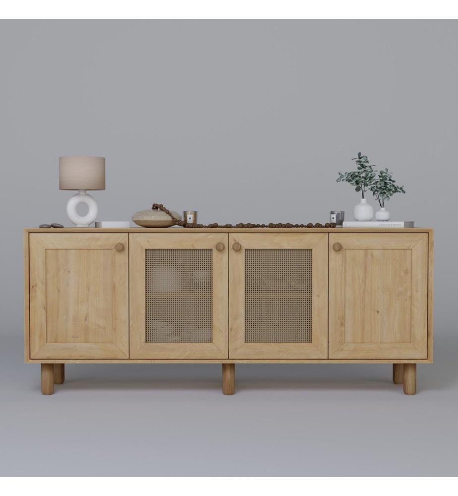 Console, noce, 100% MELAMINICO RIVESTITO IN PARTICELLE DI LEGNO