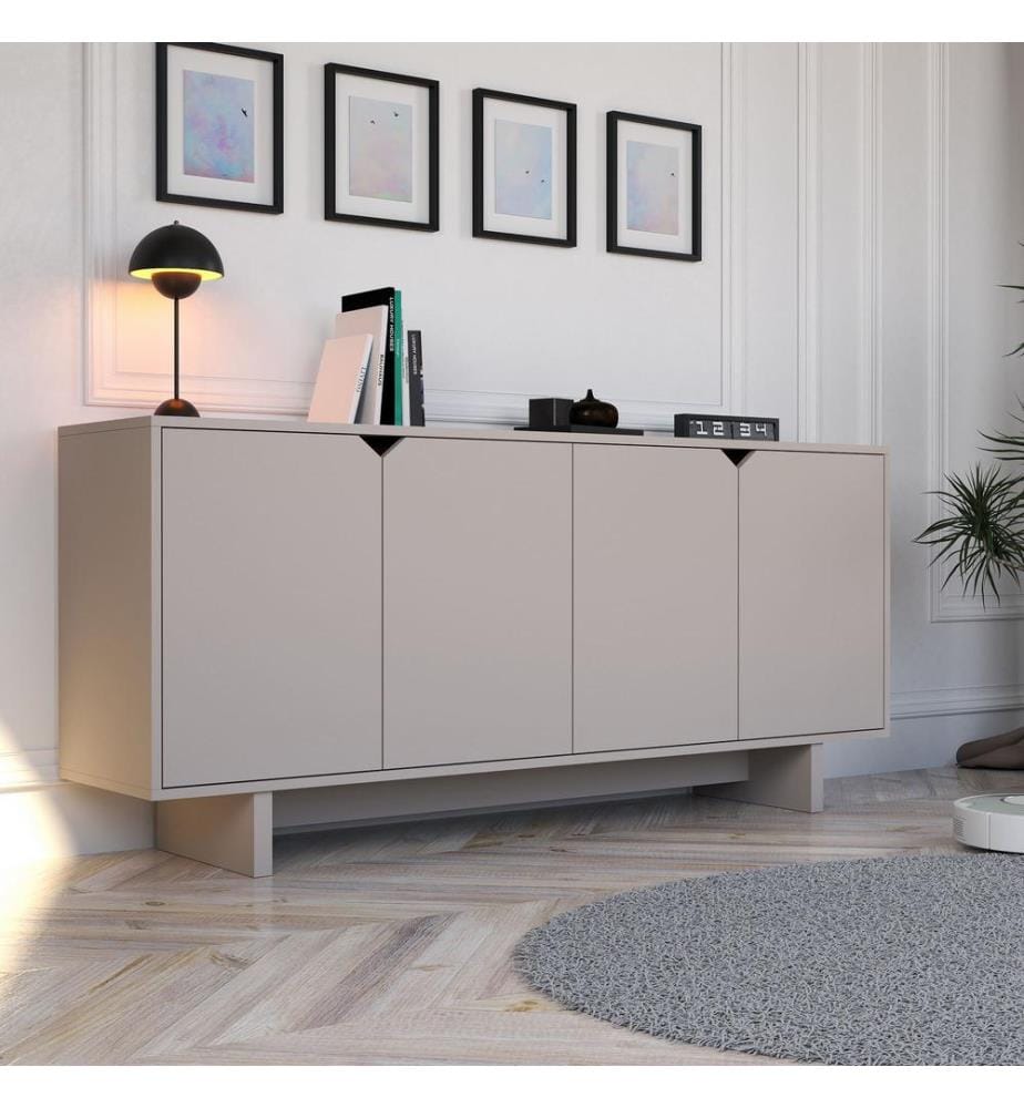 Konsole, Beige, 100 % MELAMINBESCHICHTETE SPANPLATTE