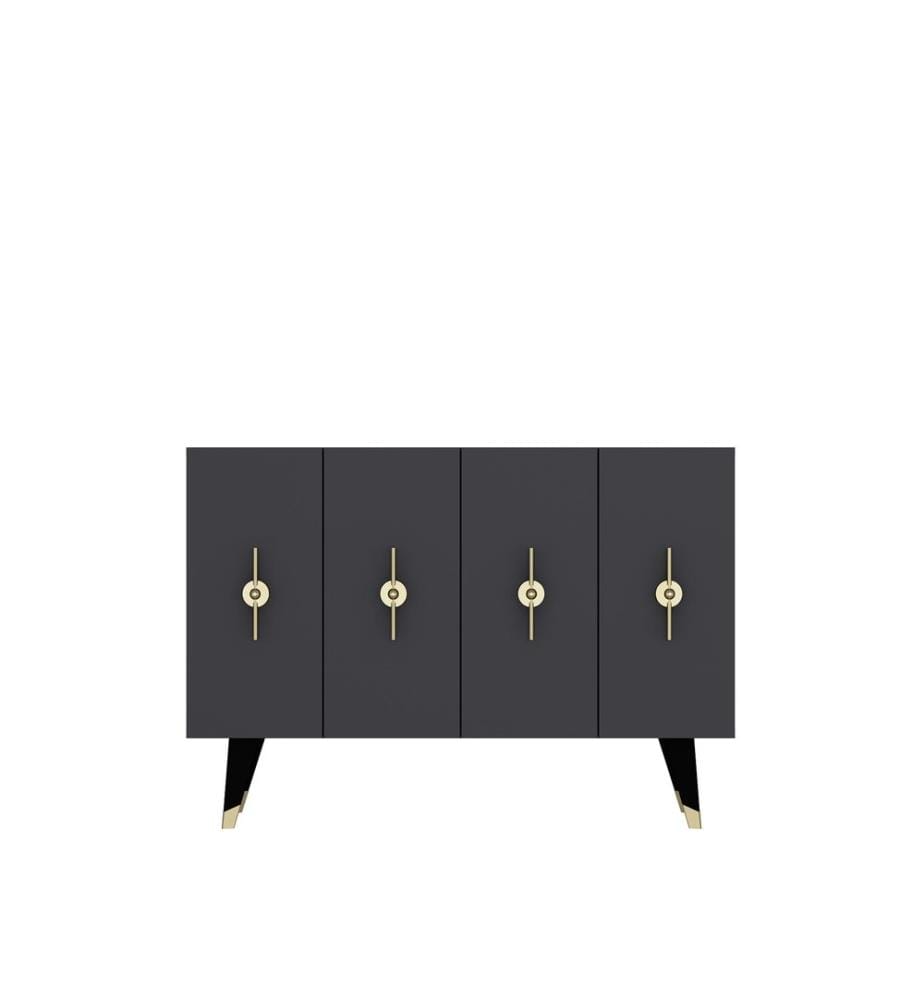 Console, doré, anthracite, panneau de particules 100 % mélaminé