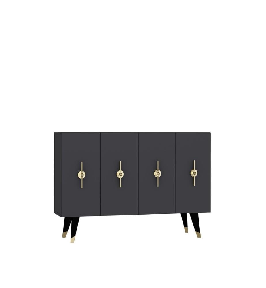 Console, doré, anthracite, panneau de particules 100 % mélaminé