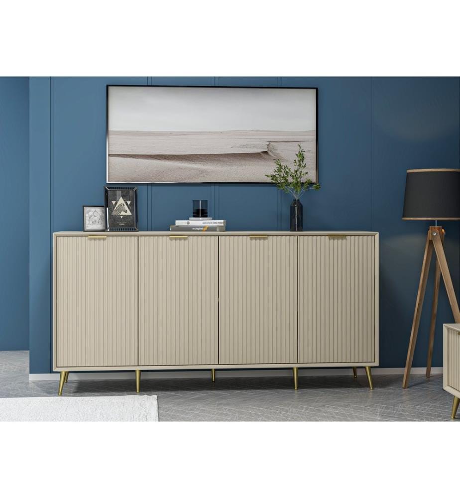Console, grès, panneau de particules 100 % mélaminé