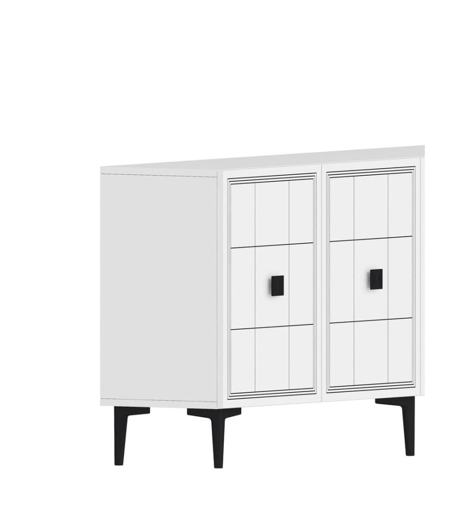 Console, bianco, 100% MELAMINICO RIVESTITO IN PARTICELLE DI LEGNO
