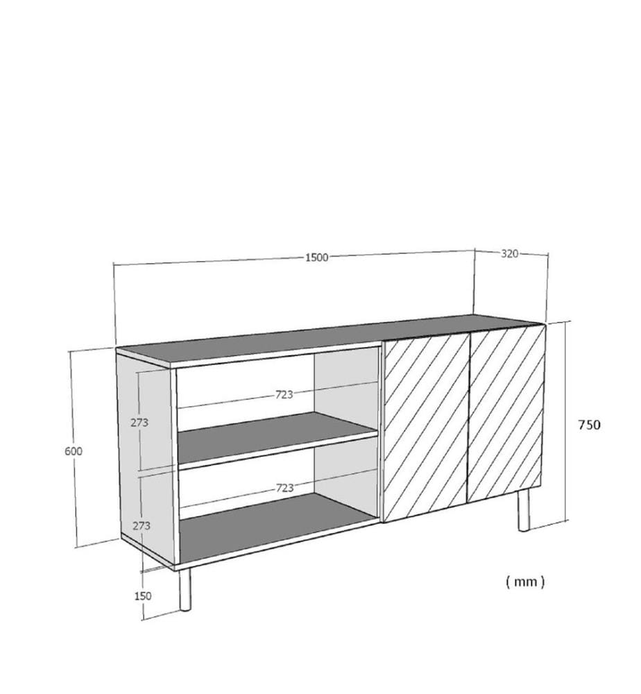 Console, blanche, argent, PANNEAU DE PARTICULES ENTIÈREMENT RECOUVERT DE MÉLAMINE