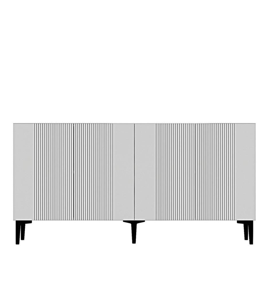 Konsole, Weiss, 100 % MELAMINBESCHICHTETE SPANPLATTE