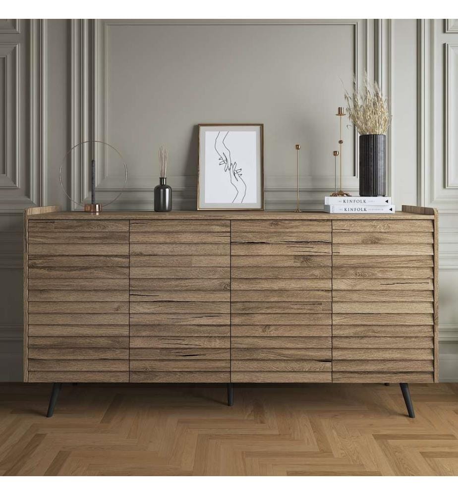 Console, noyer, 100 % aggloméré