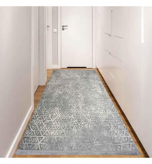 Tappeto da sala, 80 x 250, , Grigio, Crema, 60% polipropilene - 40% poliestere, 1700 G-m²,