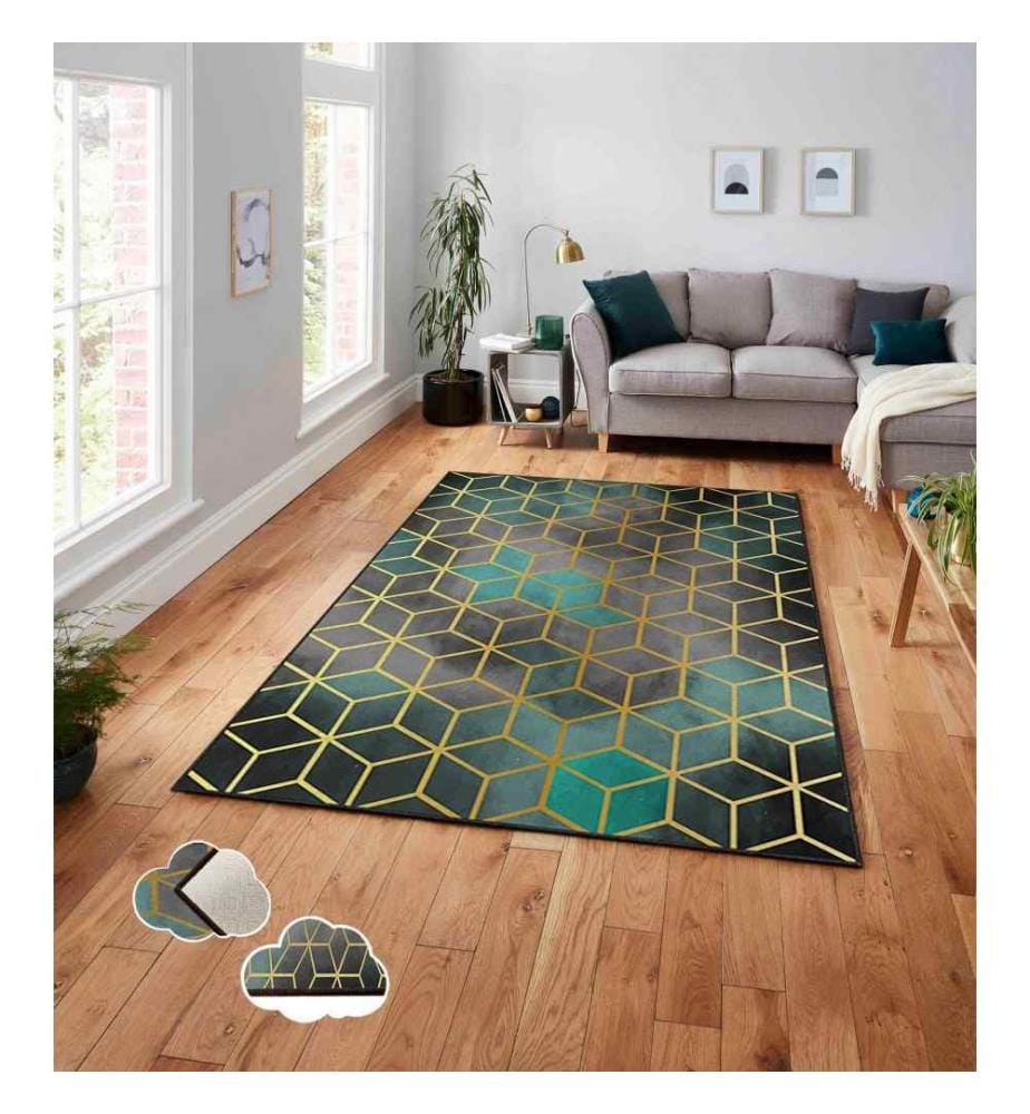 Tapis, 140 x 220, , Multicolore, Polyester, 740 G-m²,