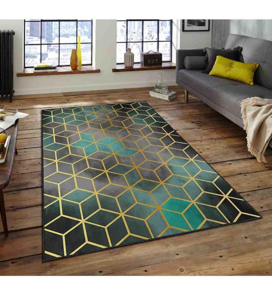 Tapis, 140 x 220, , Multicolore, Polyester, 740 G-m²,