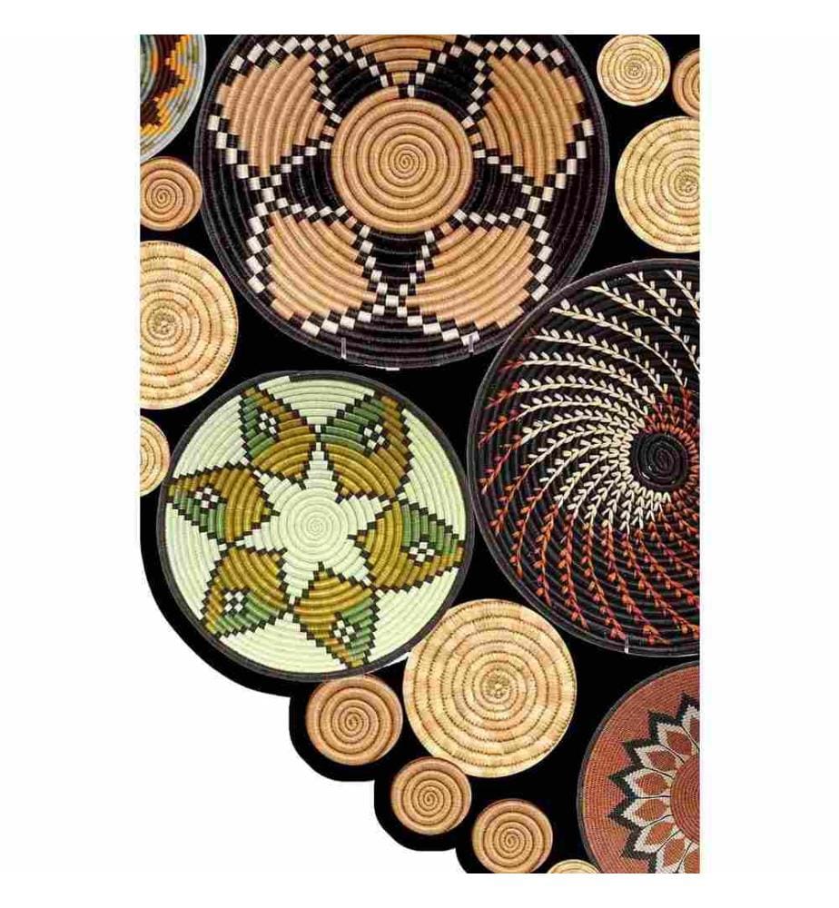 Teppich, 110 cm, , Multicolor, Polyester, 850 gr-m²,