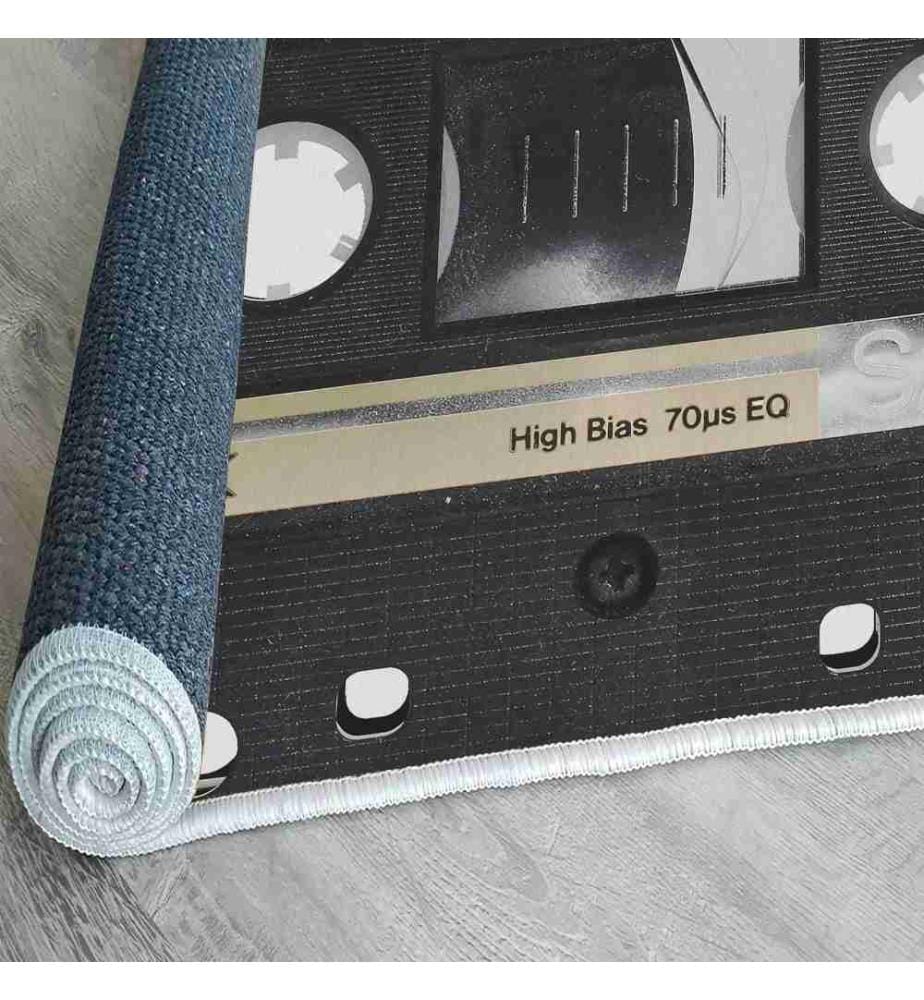 Teppich, 120 x 180, , Schwarz, 70% Baumwolle - 30% Polyester, 1435 gr-m²,
