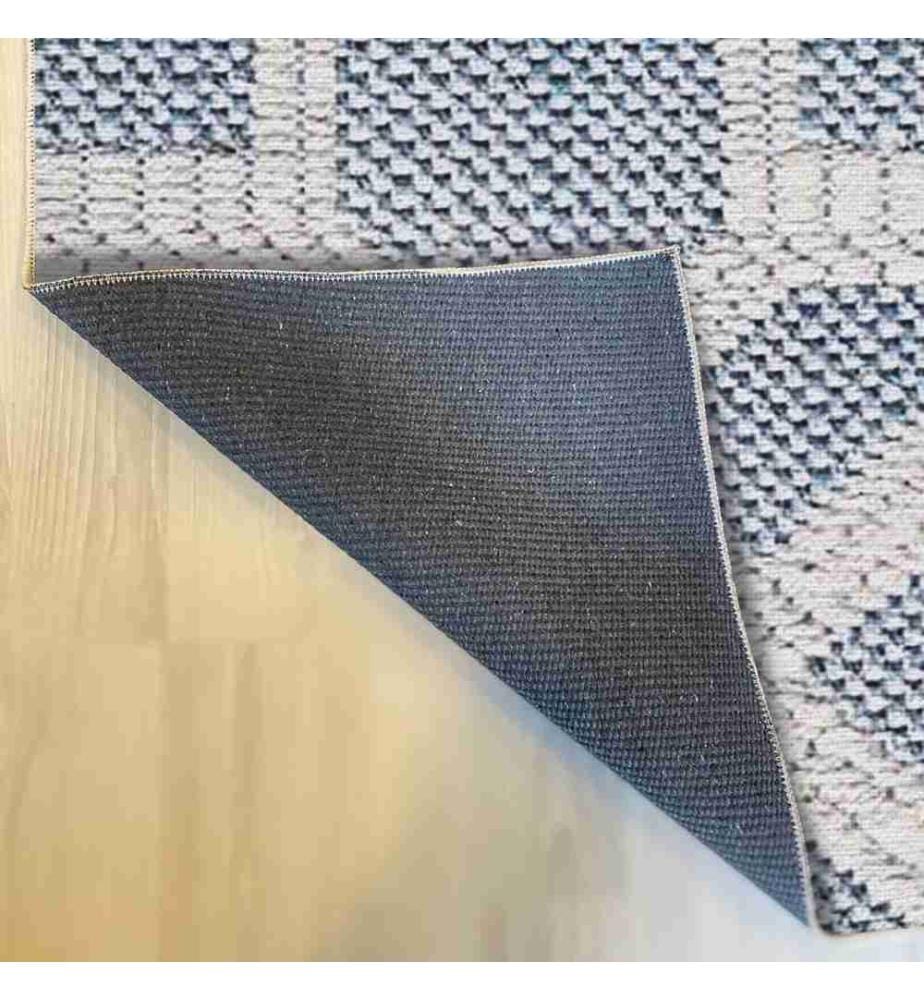 Teppich, 120 x 180, , Blau, 70% Baumwolle - 30% Polyester, 1435 gr-m²,