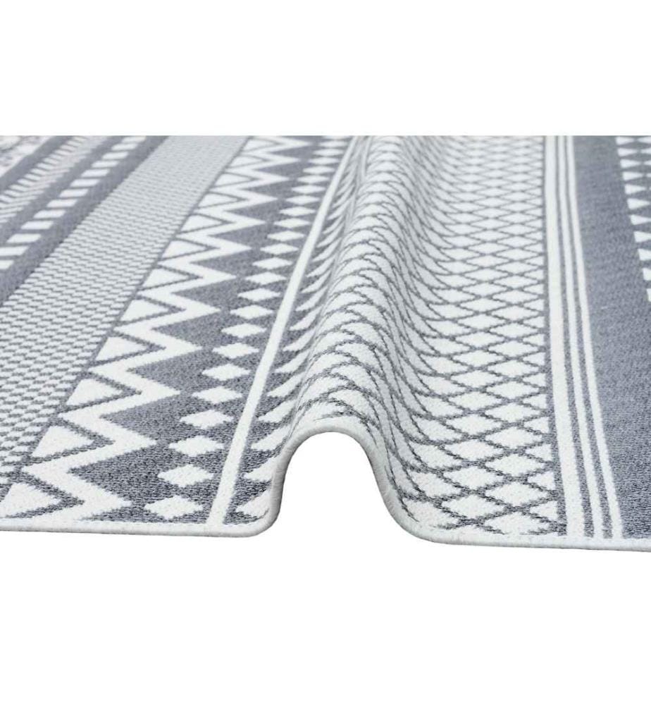 Tappeto, 120 x 180, , Grigio, Bianco, Cotone, 1100 gr-m²,