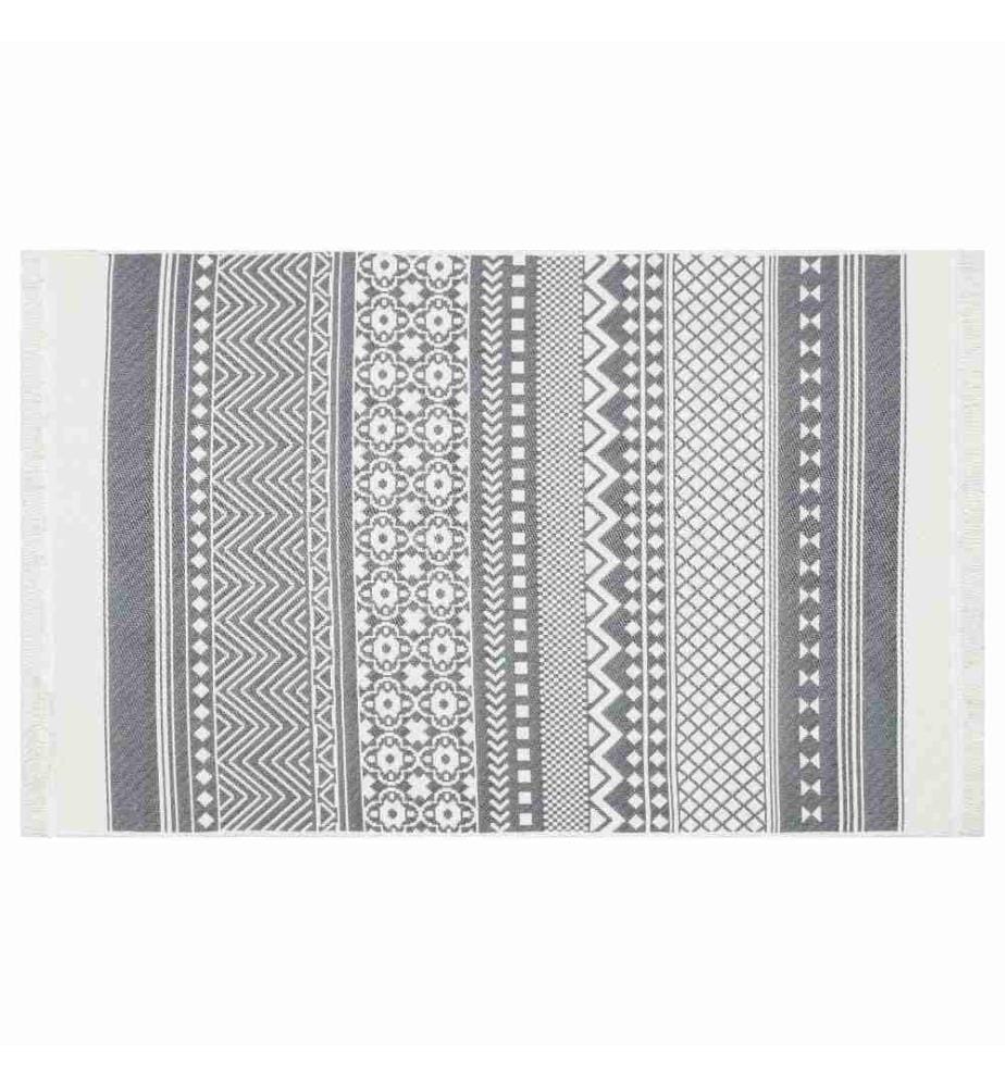 Tappeto, 120 x 180, , Grigio, Bianco, Cotone, 1100 gr-m²,