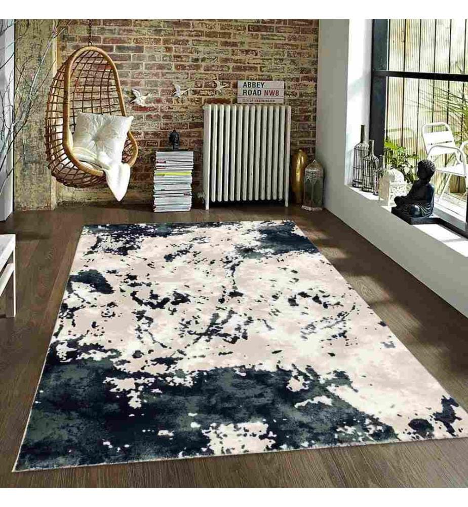 Tapis, 120 x 170, , Bleu foncé, Vison, Polypropylène, 2200 gr-m²,