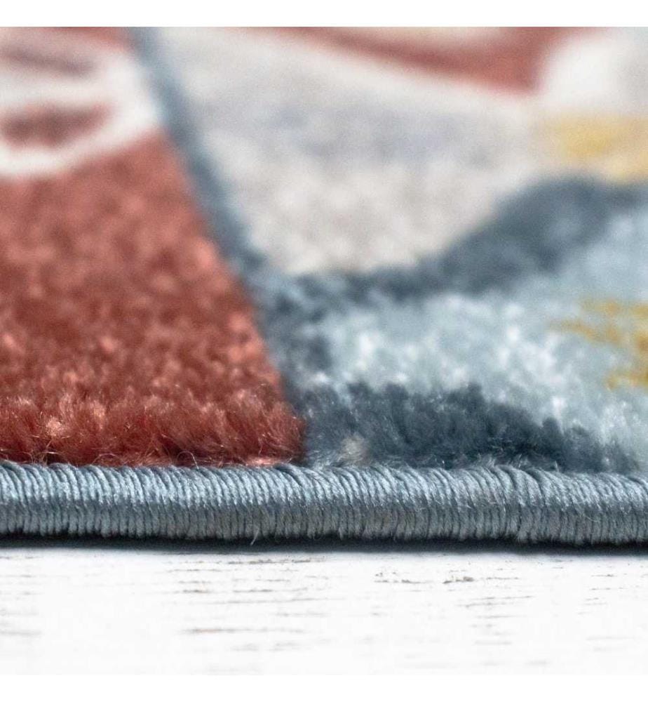 Moquette, 120 x 170, , Crème, Bleu, Polypropylène, 1500 gr-m²,