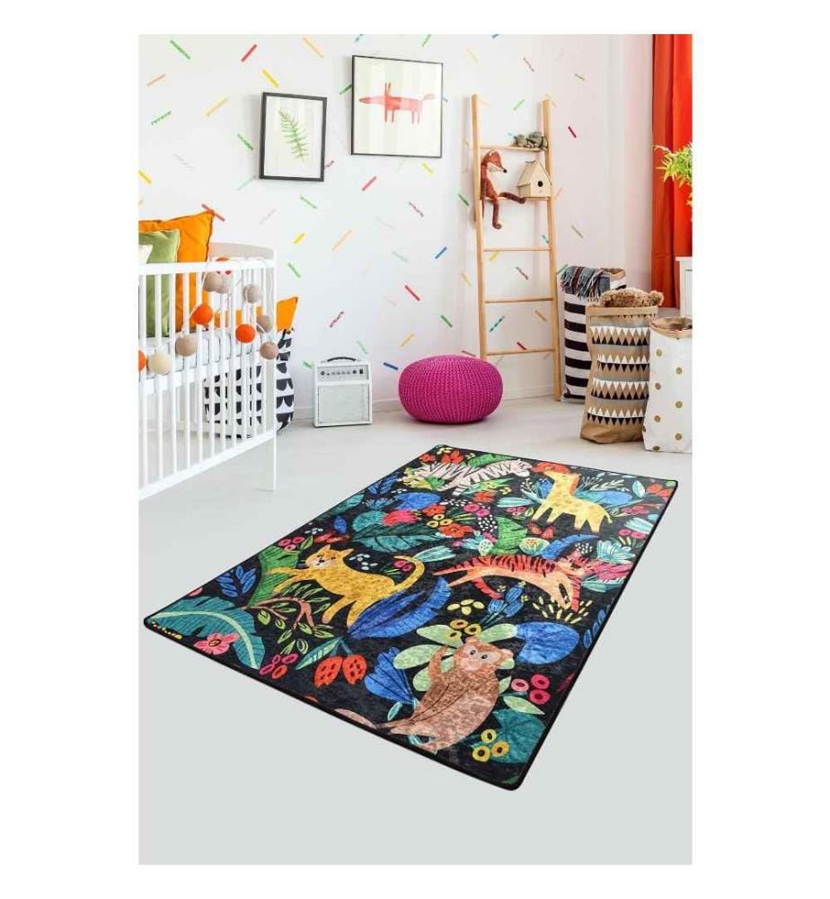 Tappeto, 140 x 190, , Multicolore, 50% tessuto di velluto - 50% poliestere, altezza pelo 4 mm