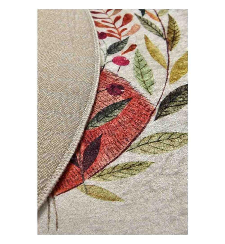 Tappeto, 140 cm, , Multicolore, 50% tessuto di velluto - 50% poliestere, altezza pelo 4 mm