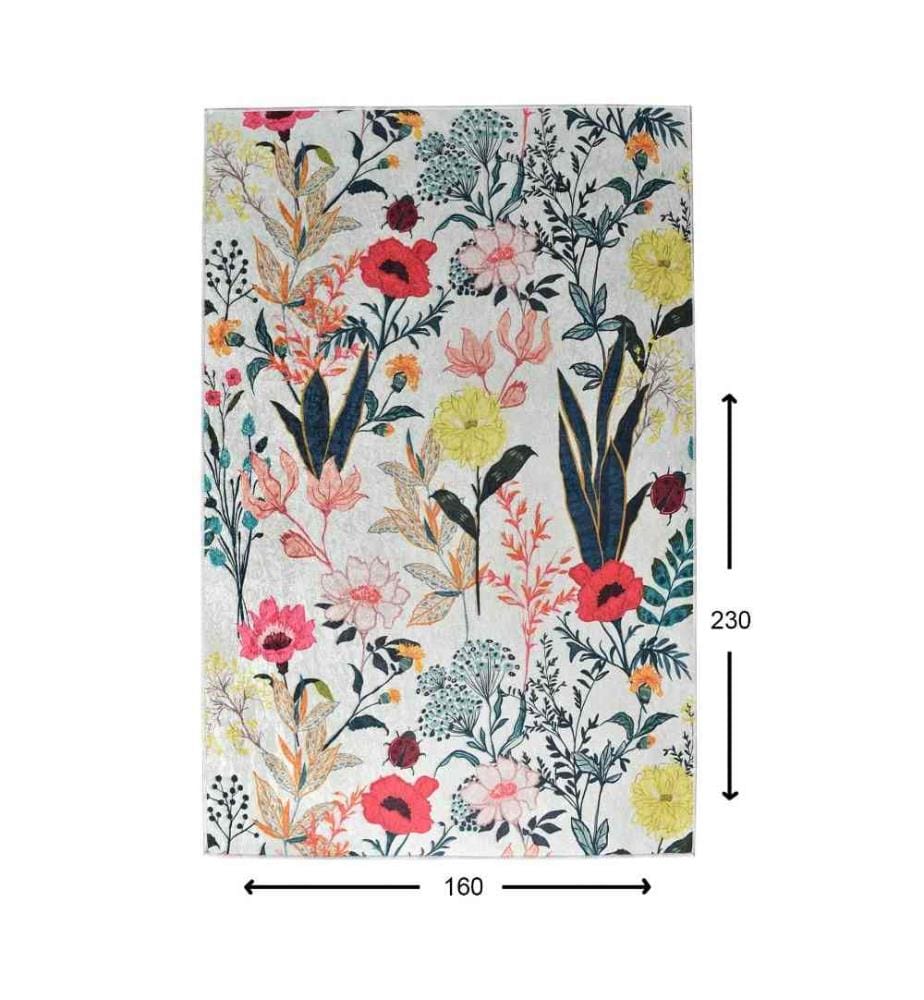 Tapis, 160 x 230, , Multicolor, 50% Velours - 50% Polyester, 4 mm hauteur des poils