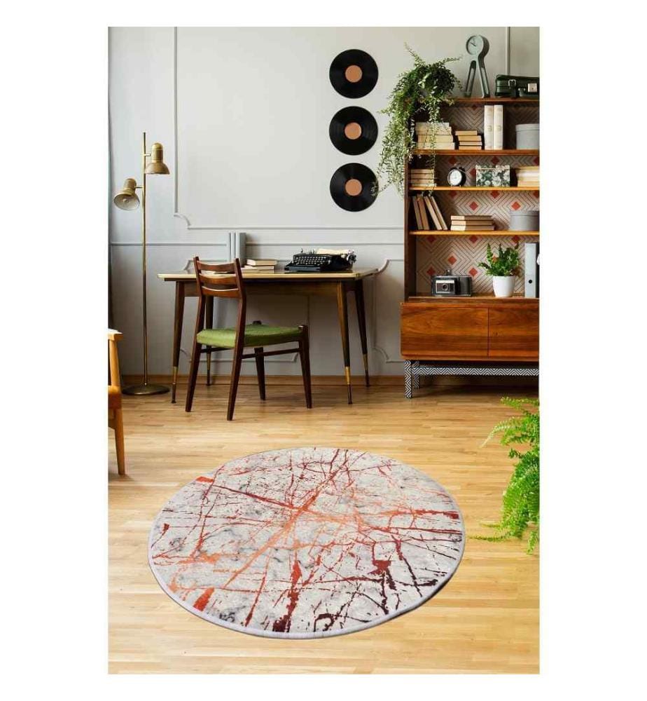 Tappeto, 140 cm, , Multicolore, 50% tessuto di velluto - 50% poliestere, altezza pelo 4 mm