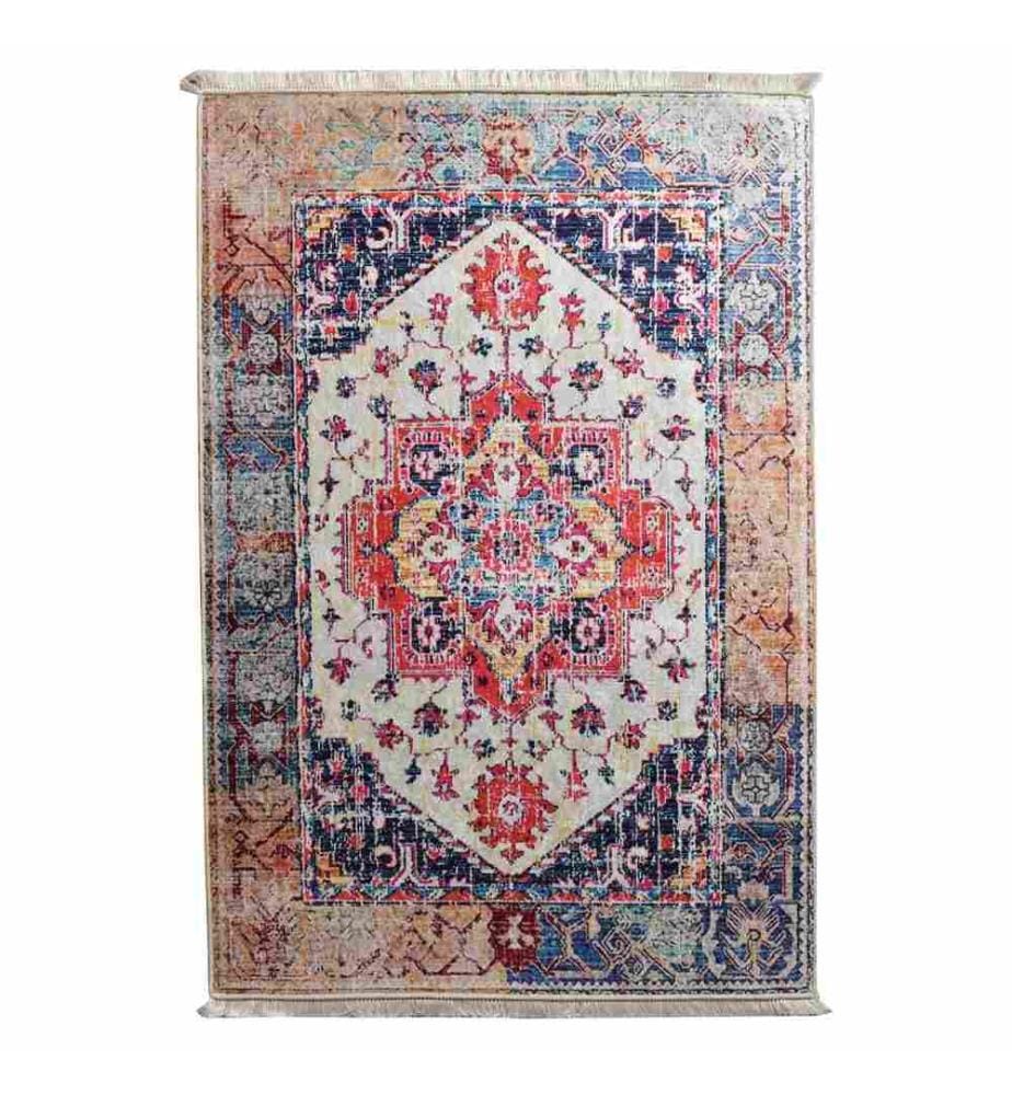 Tappeto, 140 x 190, , Multicolore, 50% tessuto di velluto - 50% poliestere, altezza pelo 4 mm