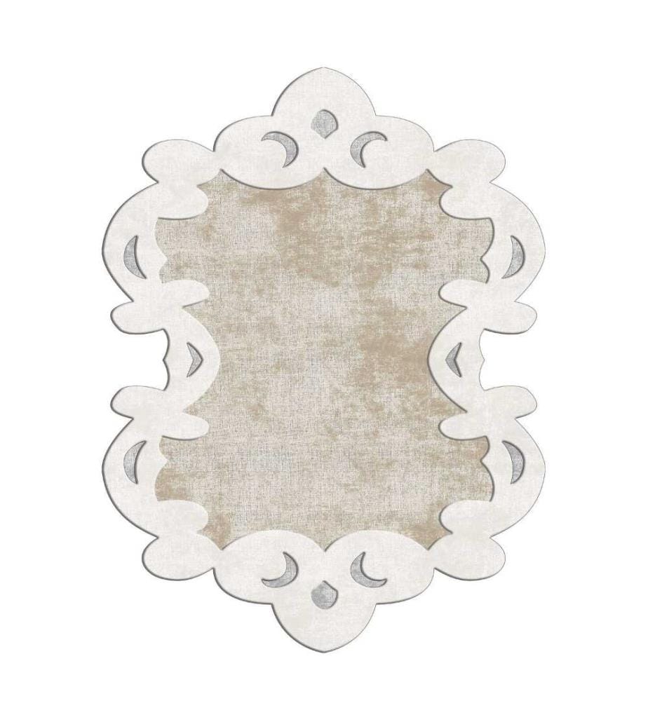 Tapis, 160 x 230, , Crème, Polyester, 1200 gr-m²,