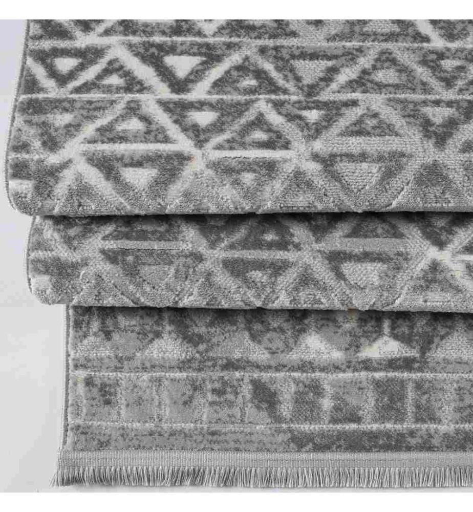 Tappeto, 140 x 200, , Grigio, Crema, 60% polipropilene - 40% poliestere, 1700 G-m²,