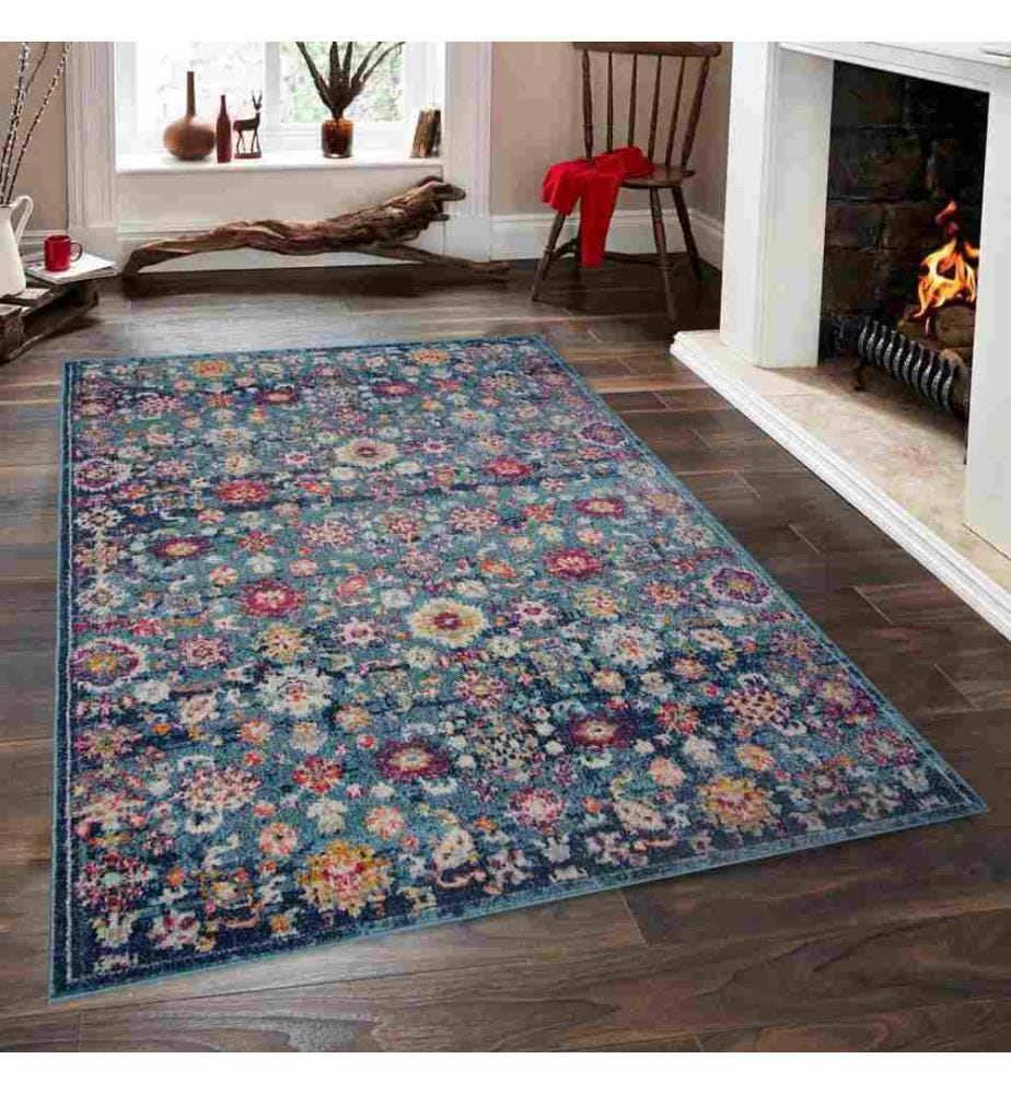 Tapis, 120 x 170, , Bleu, Polypropylène, 1500 G-m²,