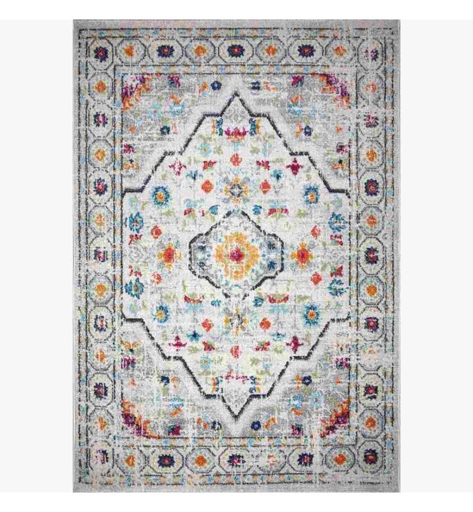 Moquette, 120 x 170, , Blanc, Gris, Polypropylène, 1500 G-m²,