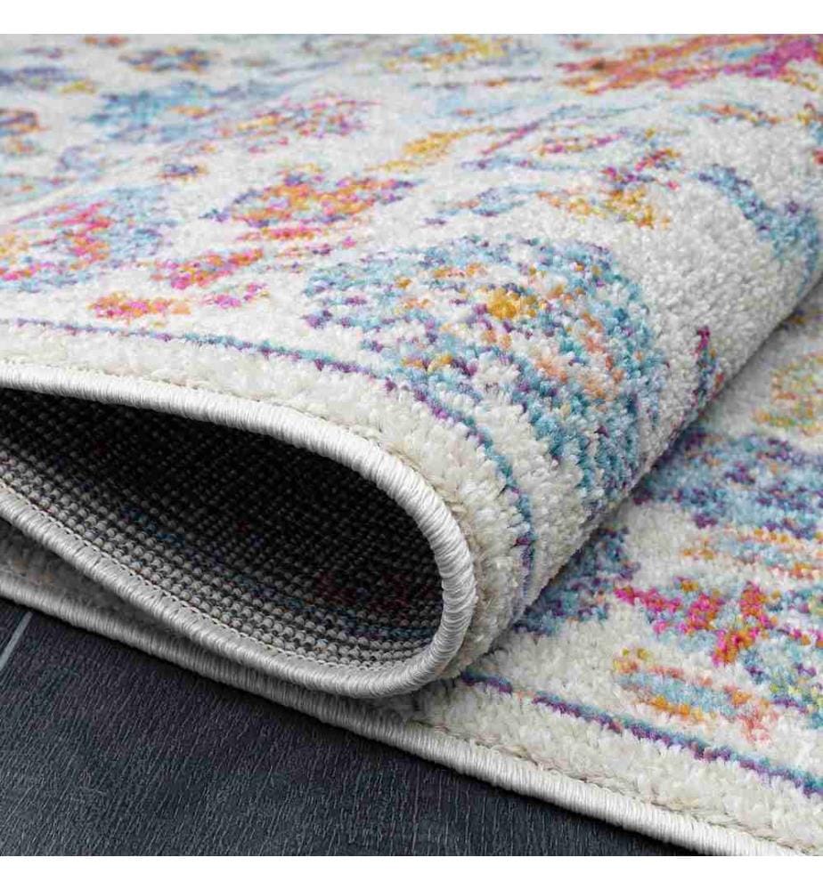Tapis, 120 x 170, , Blanc Bleu, Polypropylène, 1500 G-m²,