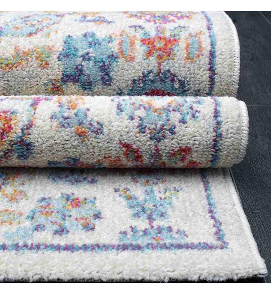 Tapis, 160 x 230, , Blanc, Bleu, Polypropylène, 1500 G-m²,