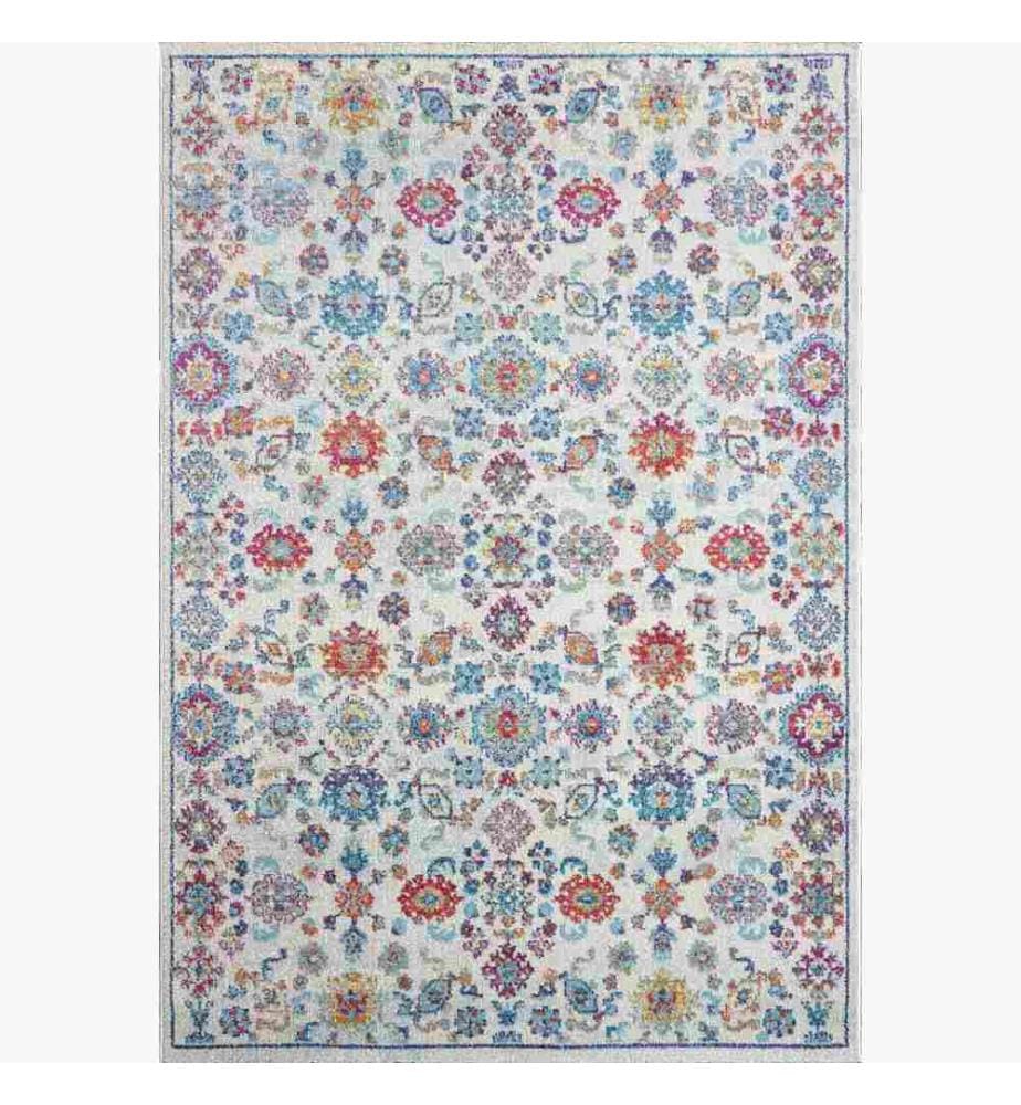 Tapis, 200 x 290, , Blanc, Bleu, Polypropylène, 1500 G-m²,