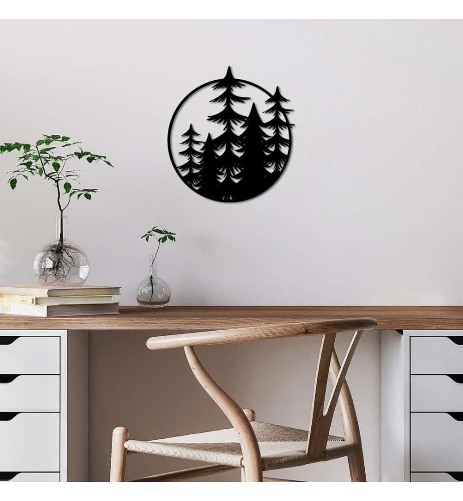 Decorative Metal Wall Accessory, Black, 100% Metal