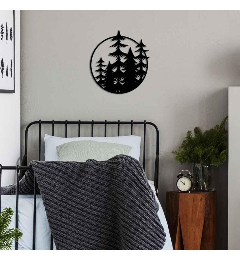 Decorative Metal Wall Accessory, Black, 100% Metal
