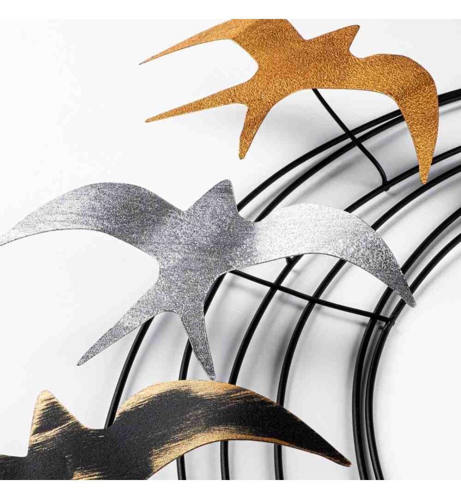 Dekoratives Metall-Wand-Accessoire, mehrfarbig, 100% Metall