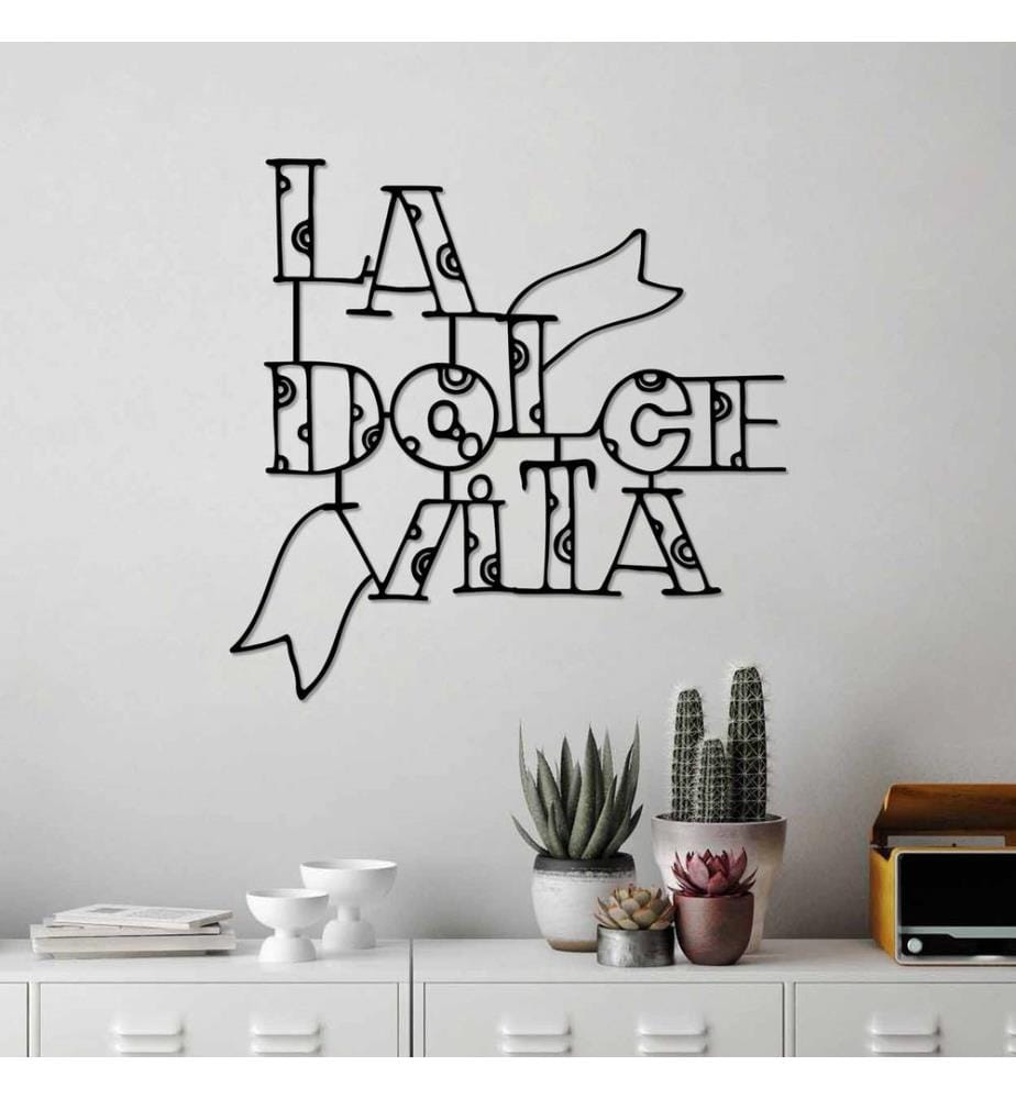 Decorative Metal Wall Accessory, Black, 100% Metal