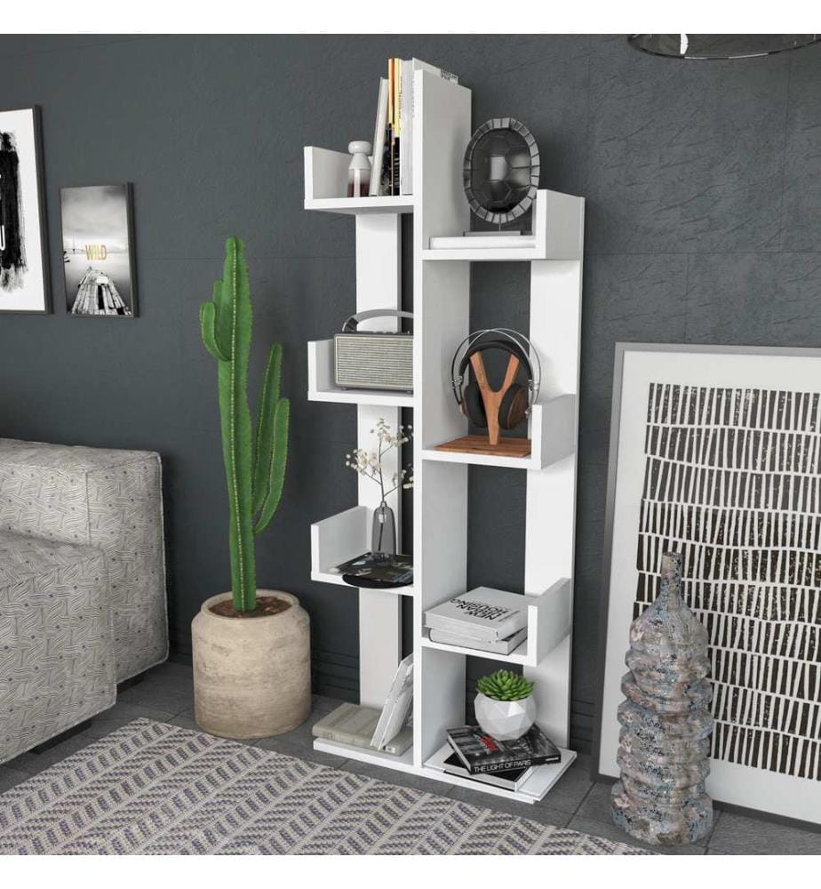 Bookshelf, White, Melamine Coated Particle Board
