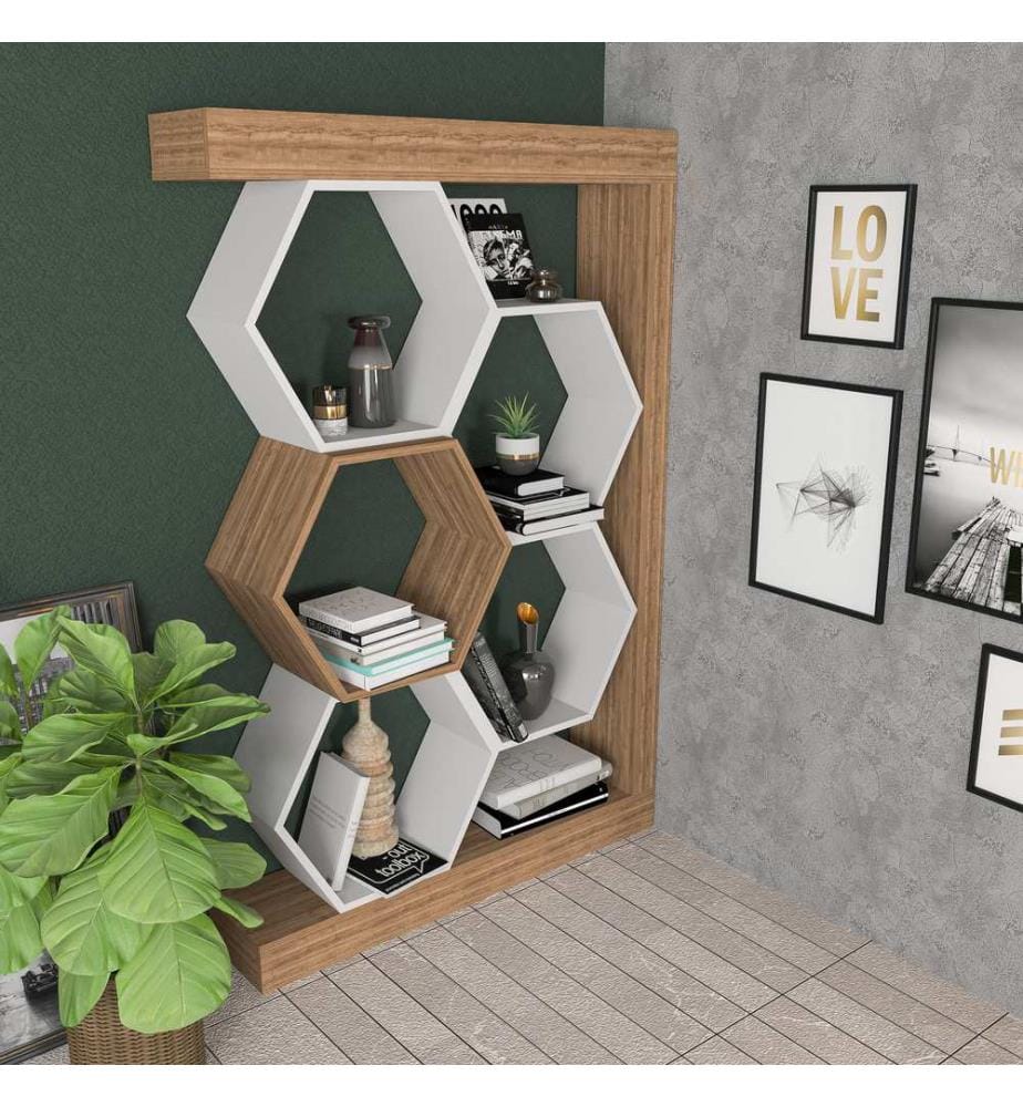 Bookshelf, WhiteWalnut, Melamine Coated Particle Board