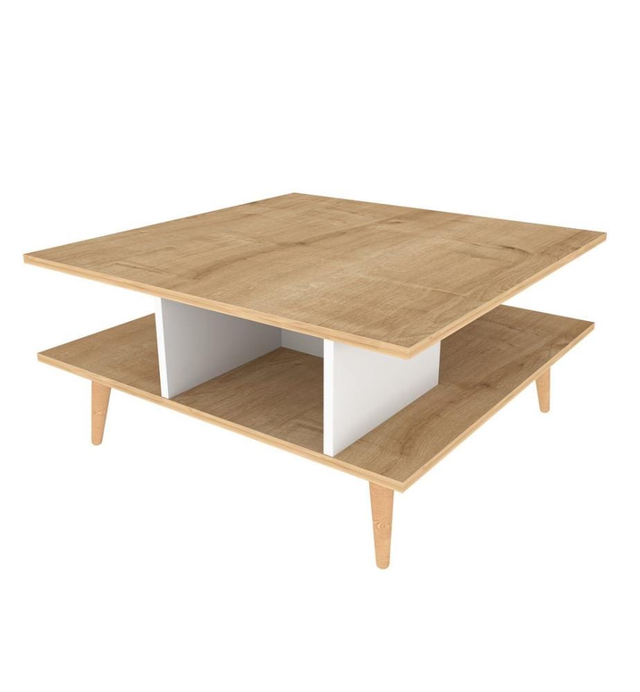 Coffee Table, OakWhite, Melamine Coated Particle Board