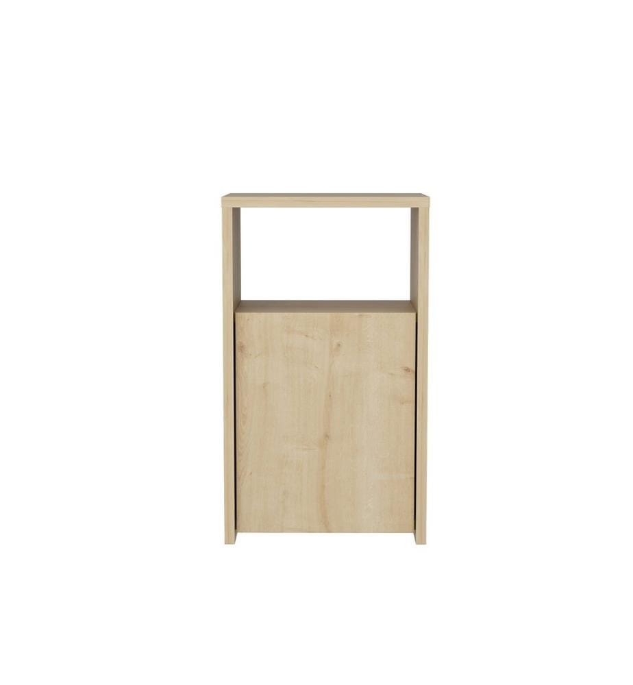 Nightstand, Oak, Melamine Coated Particle Board