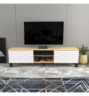 Zaffiro, Armadi Tv, 40.3X150X35 cm, Piastra Di Particelle Con Rivestimento Melamina