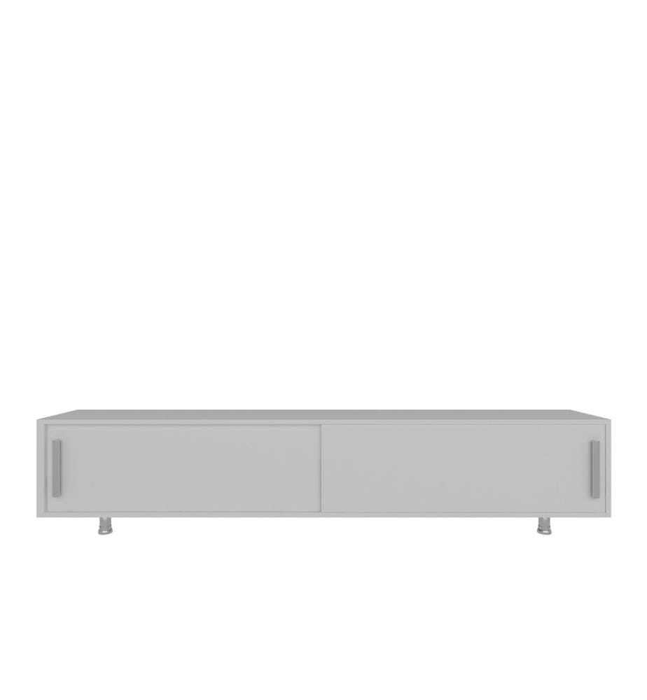 Weiss, Tv Schränke, 40X180X30 cm, Melaminbeschichtete Partikelplatte