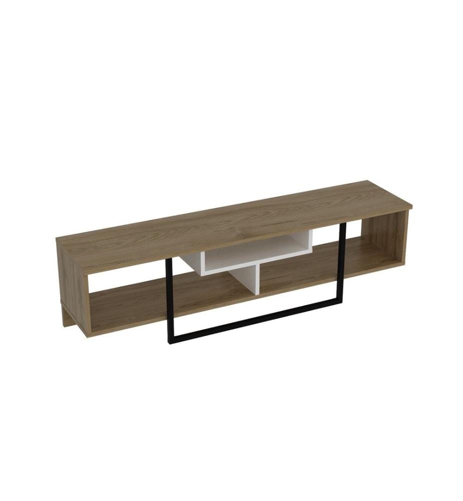 Weiss, Tv Schränke, 40,2X149,4X35,2 cm, Melaminbeschichtete Partikelplatte