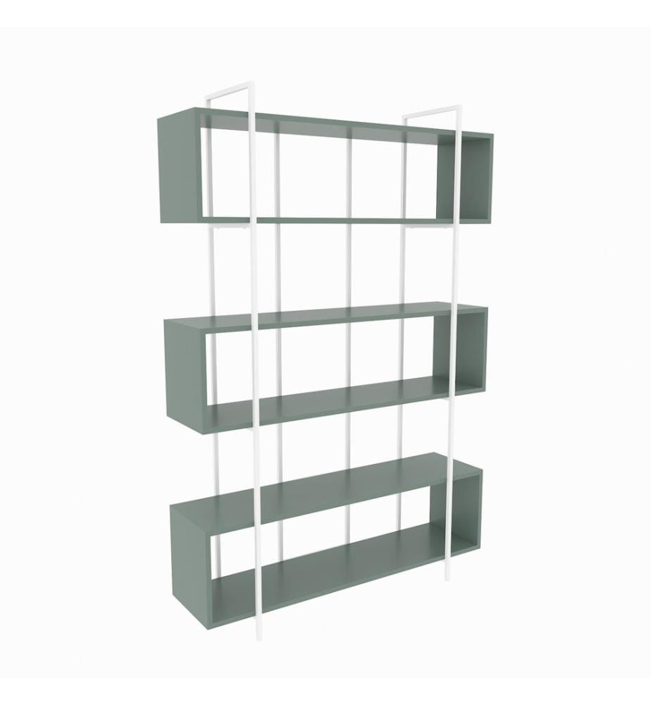Etagère, Vert, Blanc, Panneau de particules mélaminé