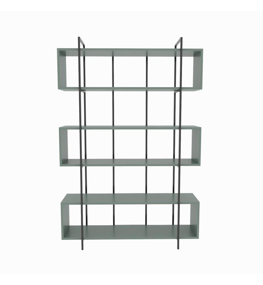 Etagère, Vert, Noir, Panneau de particules mélaminé