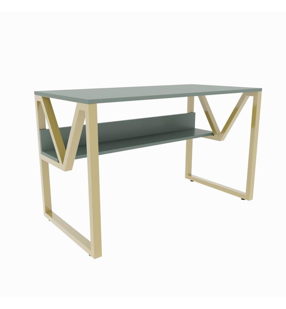 Bureau d'étude, Vert, Or, Panneau de particules mélaminé