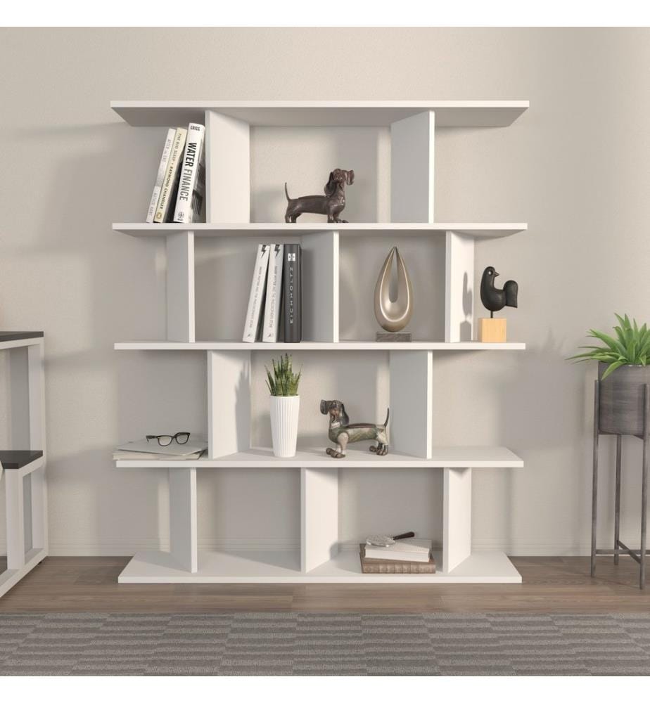 Bücherregal, Weiss, Melaminharzbeschichtete Spanplatte