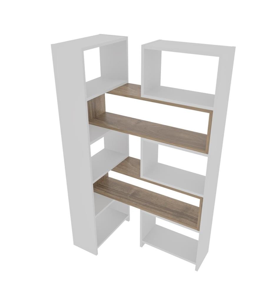 Etagère, Blanc, Noyer, Panneau de particules mélaminé