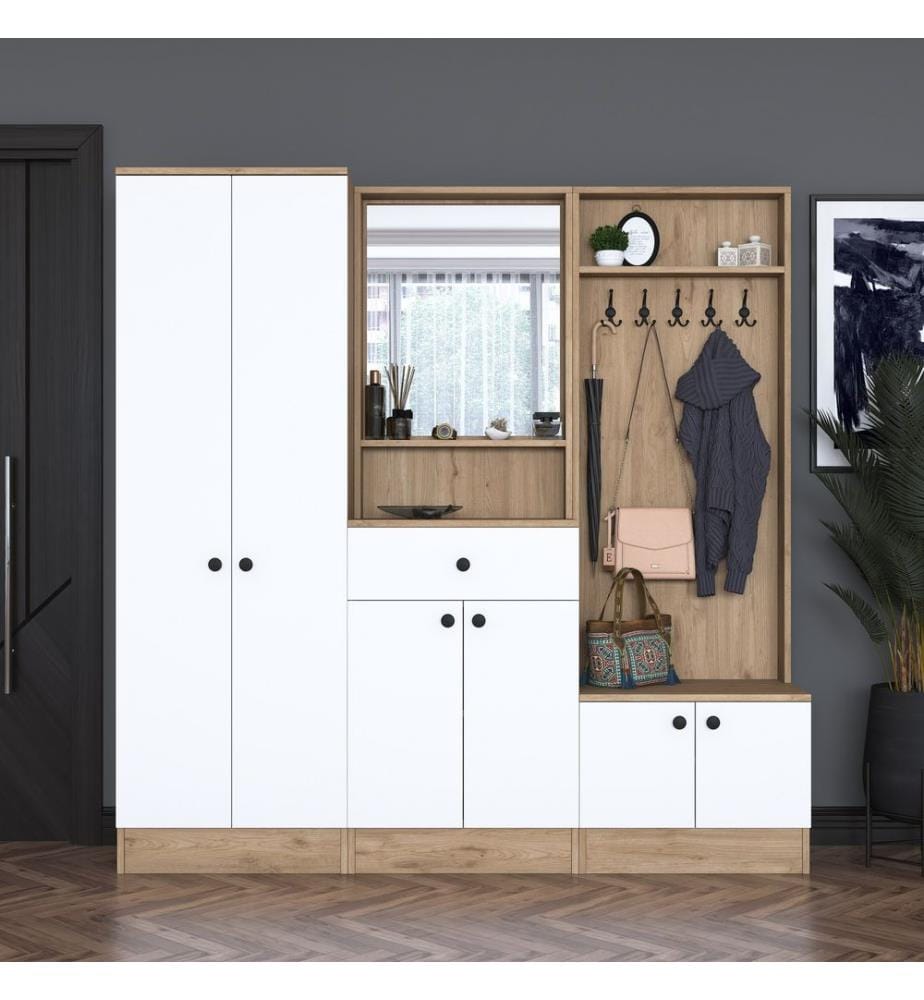 Couleur Noyer, Blanc, Support De Vesti